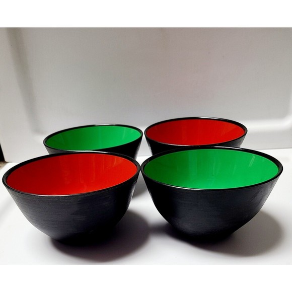 4 VTG MCM Sweden SAN-Plast Husqvarna Set Bowl Sigvard Bernadette 1960s Soup - Picture 3 of 16